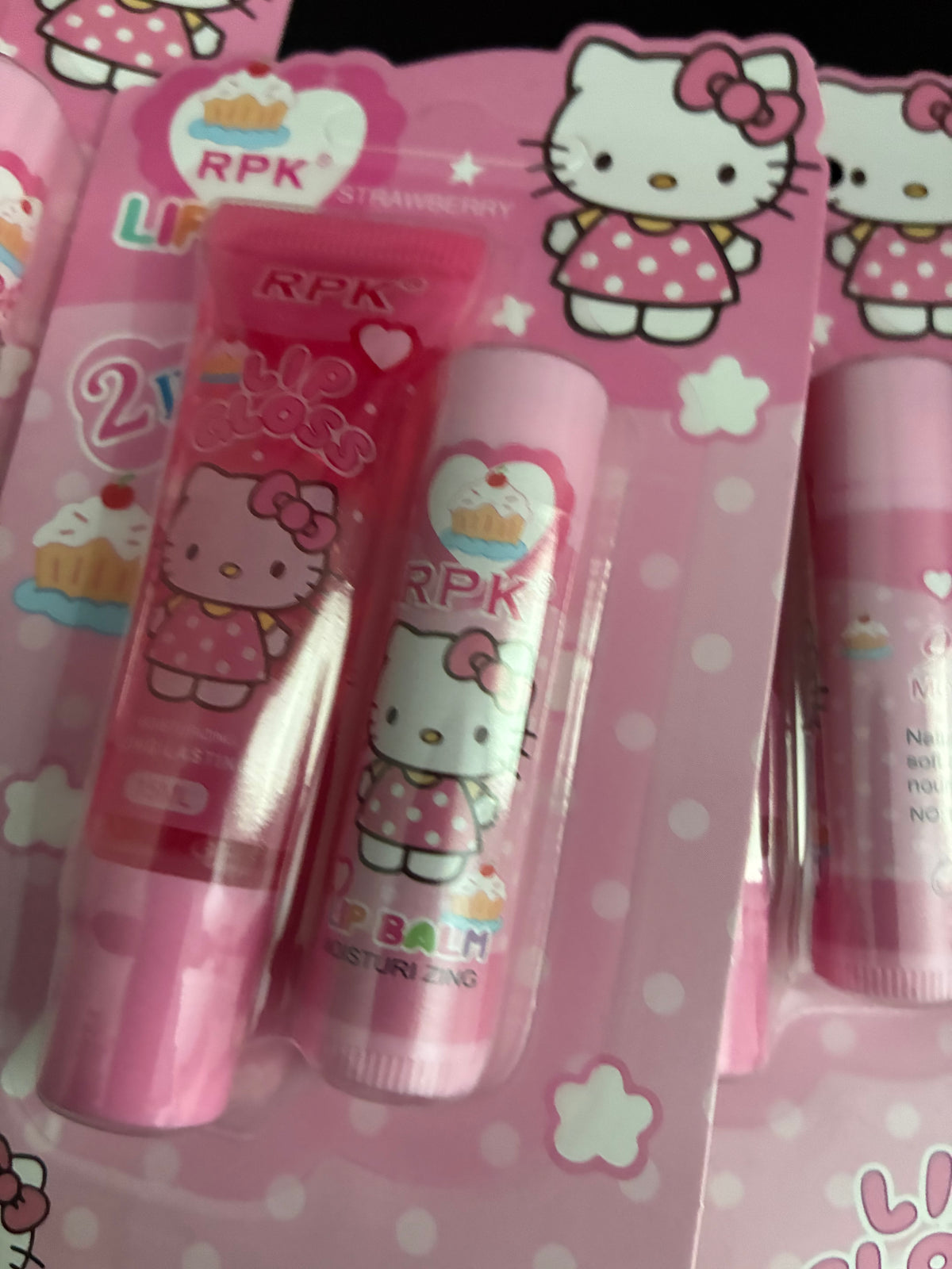 Hello Kitty Lip Balm & Gloss Set