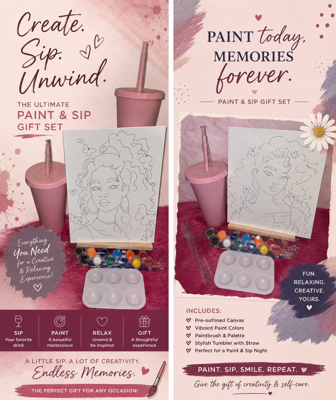 Paint And Sip Set