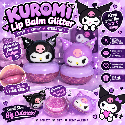 Kuromi Glitter lip balm