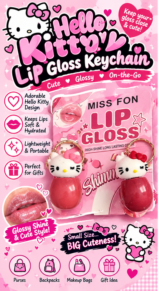 Hello kitty Lip gloss Keychain